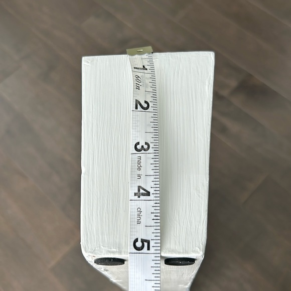 MAGNOLIA HOME White Wooden Sugar Mold, Plant Candle Holder Decor, Joanna Gaines - Picture 9 of 9